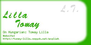 lilla tomay business card